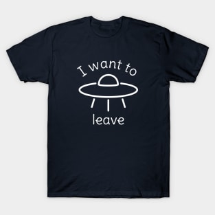 Funny UFO Alien Sci Fi T-Shirt T-Shirt